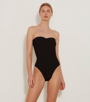 Women's Hunza G Brooke Swimsuits Black | US-614089DNS